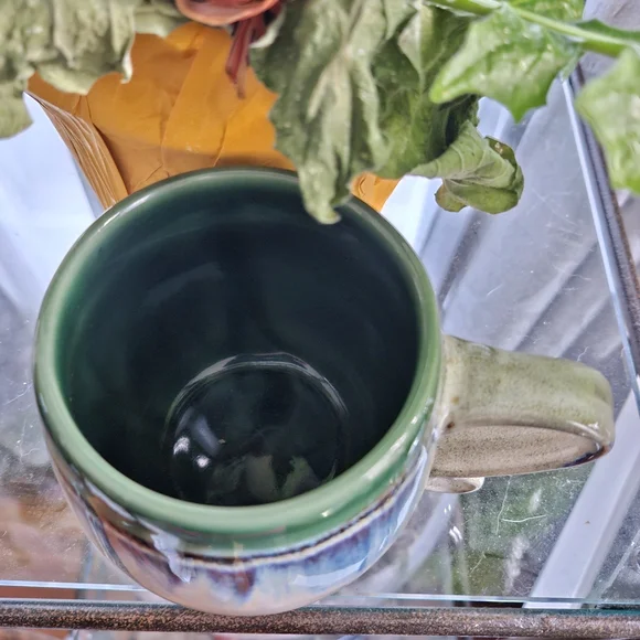 Meritage Green and Blue Ceramic Mug - Picture 6 of 8